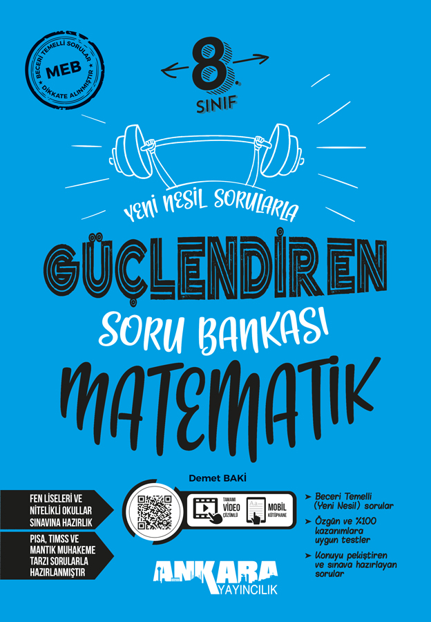Ankara Yayıncılık 8. Sınıf Matematik Güçlendiren Soru Bankası