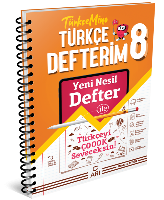 Arı Yayınları  8. Sınıf TürkçeMino Türkçe Defterim