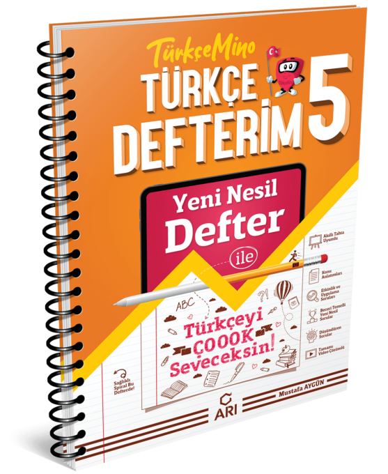 Arı Yayınları  5. Sınıf TürkçeMino Türkçe Defterim