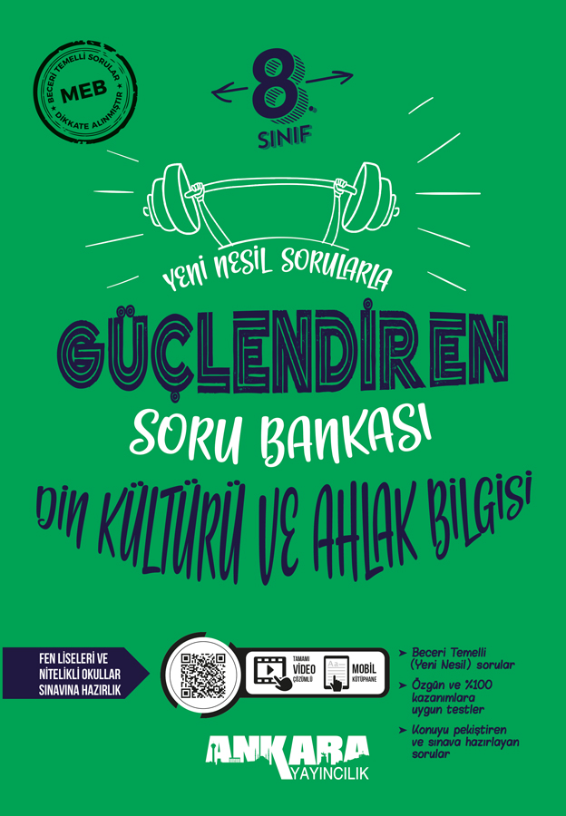 Ankara Yayıncılık 8. Sınıf Din Kültürü ve Ahlak Bilgisi Güçlendiren Soru Bankası