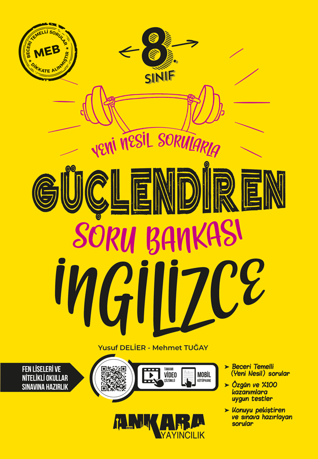 Ankara Yayıncılık 8. Sınıf İngilizce Güçlendiren Soru Bankası