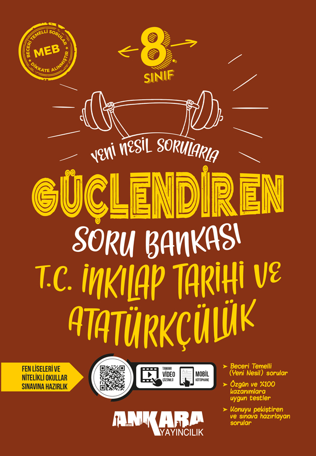 Ankara Yayıncılık 8. Sınıf İnkılap Tarihi ve Atatürkçülük Güçlendiren Soru Bankası