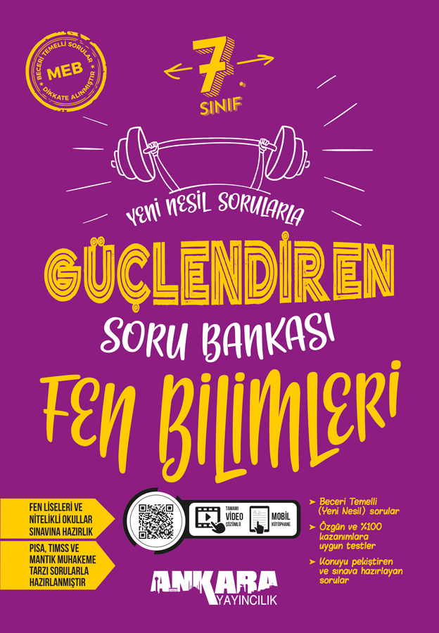Ankara Yayıncılık 7. Sınıf Fen Bilimleri Güçlendiren Soru Bankası