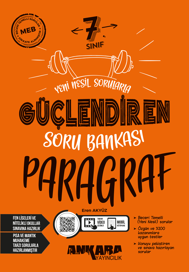 Ankara Yayıncılık 7. Sınıf Paragraf Güçlendiren Soru Bankası