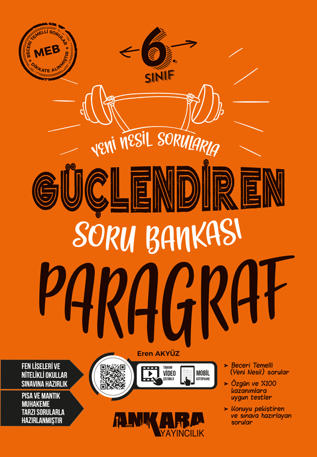 Ankara Yayıncılık 6. Sınıf Paragraf Güçlendiren Soru Bankası