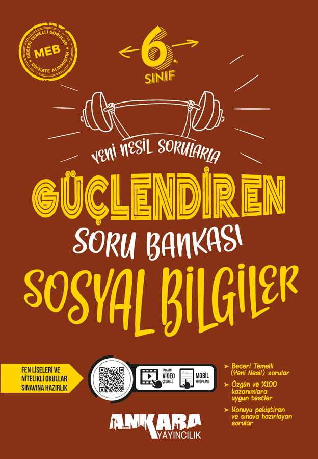 Ankara Yayıncılık 6. Sınıf Sosyal Bilgiler Güçlendiren Soru Bankası