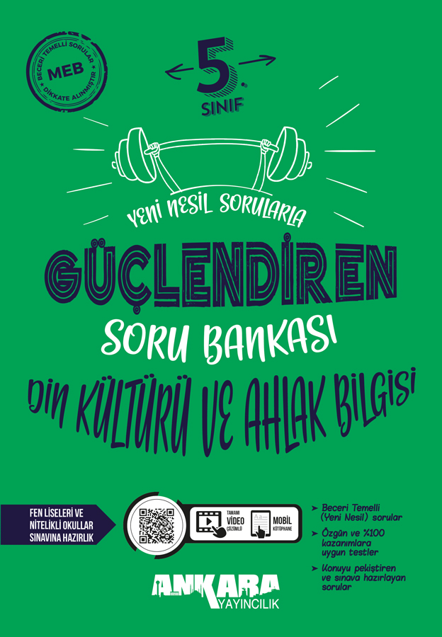 Ankara Yayıncılık 5. Sınıf Din Kültürü ve Ahlak Bilgisi Güçlendiren Soru Bankası