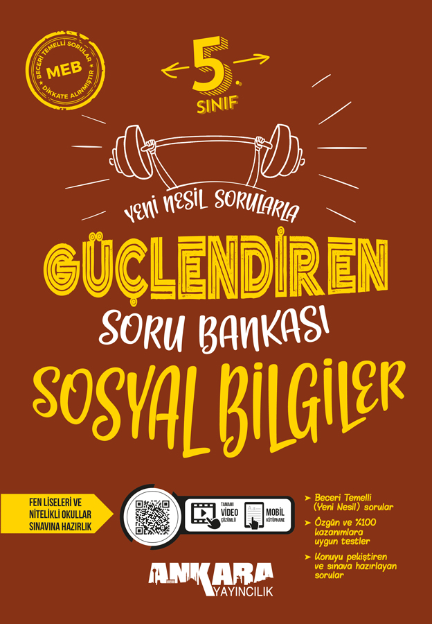 Ankara Yayıncılık 5. Sınıf Sosyal Bilgiler Güçlendiren Soru Bankası
